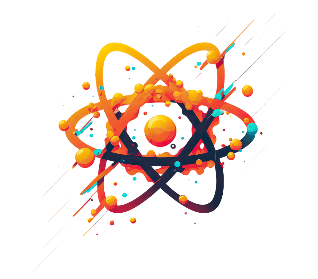 React sci-fi concept logo for this app